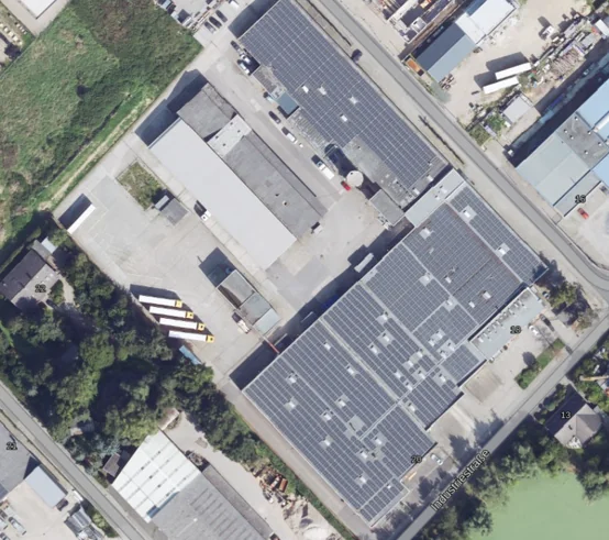 Luftbild Standort Inden Industriestraße